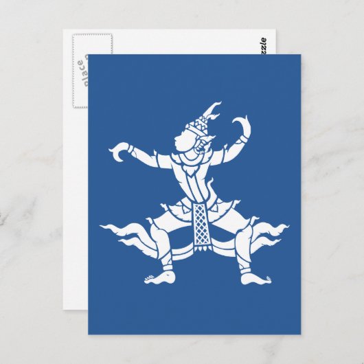 タイのダンサー ⚠ タイの看板 ⚠ ポストカード (正面/裏面)