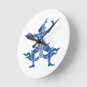 タイのダンサー⚠タイ・サイン⚠ ラウンド壁時計 (傾斜)