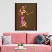 タイのダンサー – 女性 キャンバスプリント (インサイチュ (リビング))
