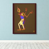 タイのダンサー – 男性 キャンバスプリント (インサイチュ (ウッドフロア))