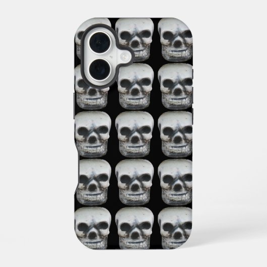 タイのドクロ iPhone 16ケース (裏面)