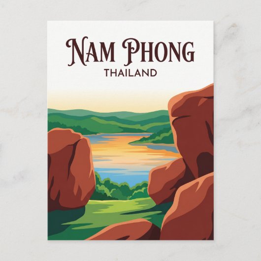 タイのナムポン国立公園 ポストカード (正面)