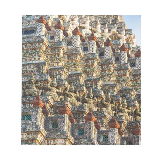 タイのバンコクにあるワット・アルン寺院 ノートパッド (正面)