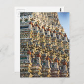 タイのバンコクにあるワット・アルン寺院 ポストカード (正面/裏面)