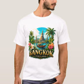 タイのバンコク冒険の旅を満喫 Tシャツ (正面)