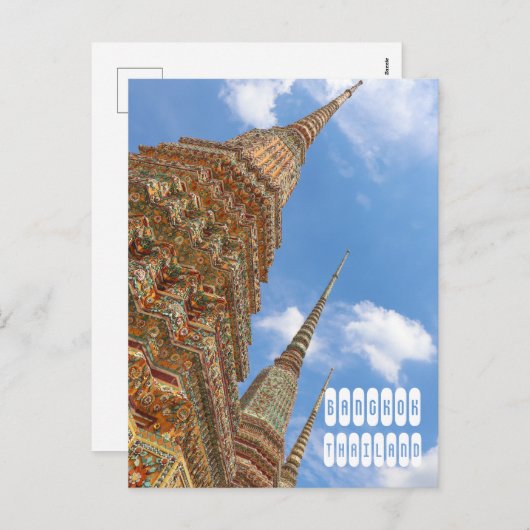 タイのバンコク シーズンポストカード (正面/裏面)