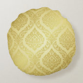 タイのパターン最高の金ゴールドバックグランタイ,パターン, ラウンドクッション (裏面)