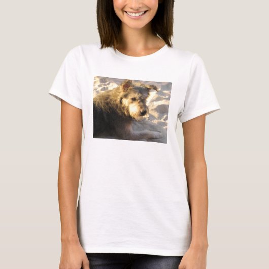 タイのビーチの犬 Tシャツ (正面)