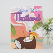 タイのビーチバケーション ポスター 招待状 (スタンド正面)