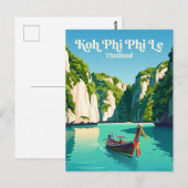 タイのピーリー島 ポストカード (正面/裏面)