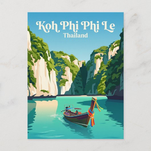 タイのピーリー島 ポストカード (正面)