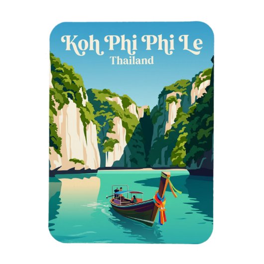 タイのピーリー島 マグネット (縦)