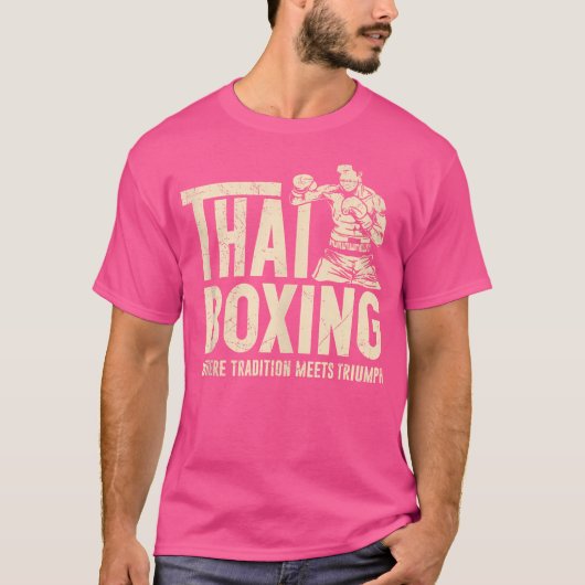 タイのボクシング伝統が勝利ムエタに出会う Tシャツ (正面)