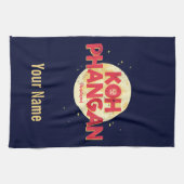 タイのムーンヴィンテージ島とコーパンガン キッチンタオル (横)