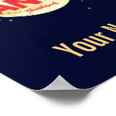 タイのムーンヴィンテージ島とコーパンガン ポスター (角)