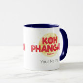 タイのムーンヴィンテージ島とコーパンガン マグカップ (正面右)