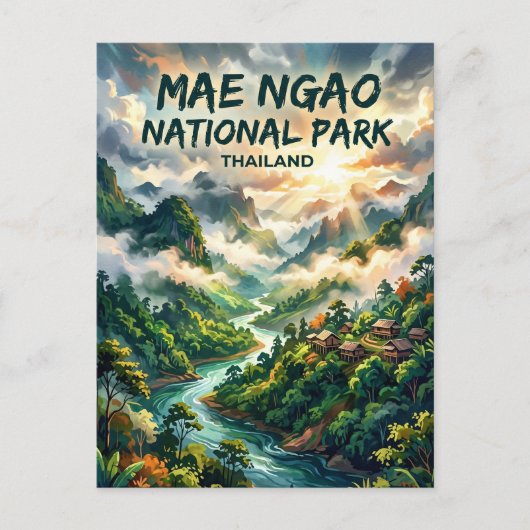 タイのメーンナオ国立公園 ポストカード (正面)