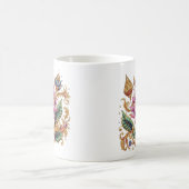 タイのモチーフ花クラシック陶磁器 コーヒーマグカップ (中央)