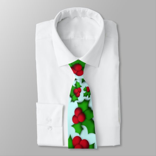 タイのヤドリギのクリスマスのカスタムなオリジナルの衣類 ネクタイ (タイ)