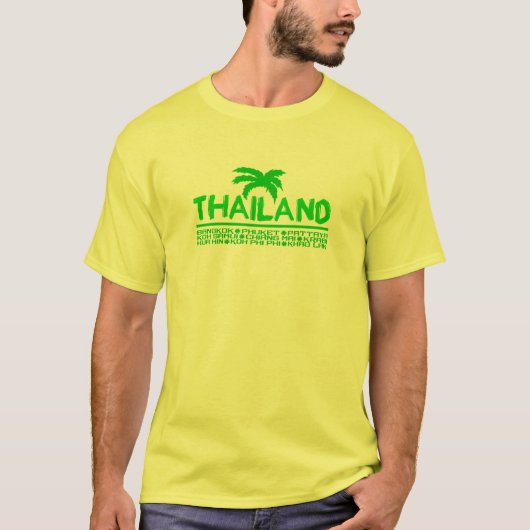 タイのワイシャツ-スタイル及び色を選んで下さい Tシャツ (正面)
