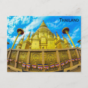 タイのワット・プラ・タット仏教寺院 ポストカード