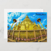 タイのワット・プラ・タット仏教寺院 ポストカード (正面/裏面)