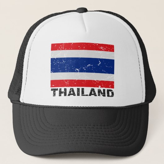 タイのヴィンテージの旗 キャップ (正面)