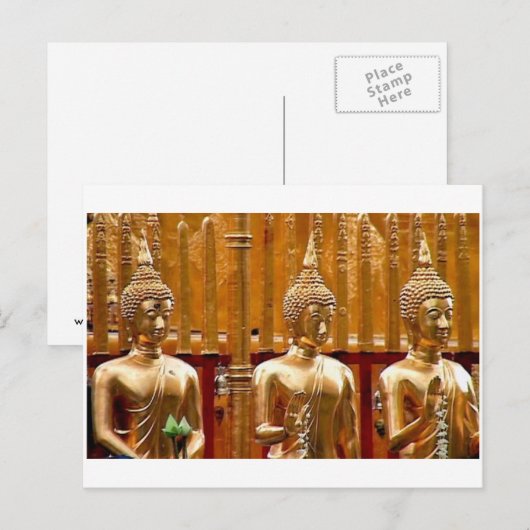 タイの三仏 ポストカード (正面/裏面)
