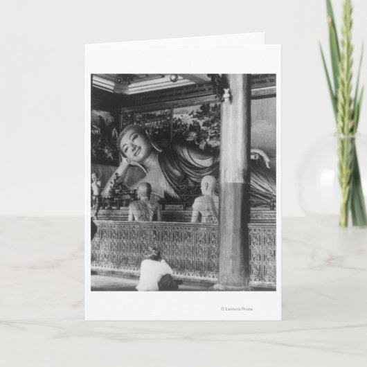 タイの仏の大きい彫像 カード (正面)