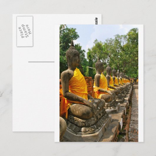 タイの仏像 ポストカード (正面/裏面)