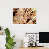 タイの伝統で作られた肉 ポスター (ホームオフィス)