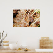 タイの伝統で作られた肉 ポスター (キッチン)