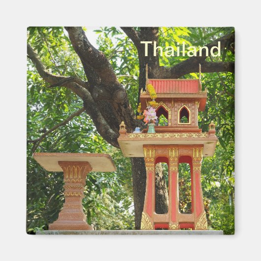 タイの伝統的なスピリットハウス マグネット (正面)