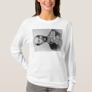 タイの写真のChulalongkorn Rama V王 Tシャツ