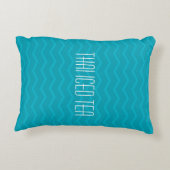 タイの凍らされた茶及び曲げやすいわらの幸せな飲み物タイ アクセントクッション (裏面)