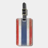 タイの動揺してな旗が付いているバッグのラベル ラゲッジタグ (正面縦)