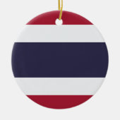 タイの国旗のオーナメント セラミックオーナメント (正面)