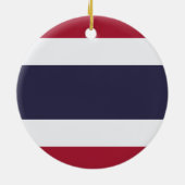 タイの国旗のオーナメント セラミックオーナメント (裏面)