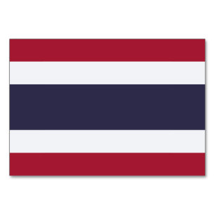 タイの国旗のテーブルカード テーブルナンバー