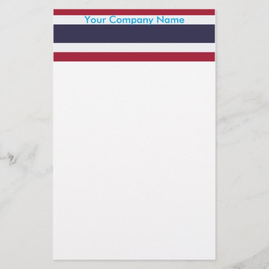 タイの国旗の文房具 便箋 (正面)
