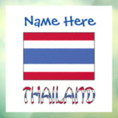タイの国旗カスタマイズ商品 ウィンドウサイン (シート3)