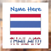 タイの国旗カスタマイズ商品 ウィンドウサイン (シート2)