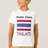 タイの国旗カスタマイズ商品 Tシャツ (正面)
