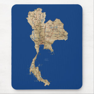 タイの地図のマウスパッド マウスパッド