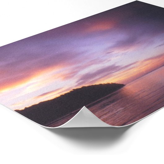 タイの夕日 ポスター (角)