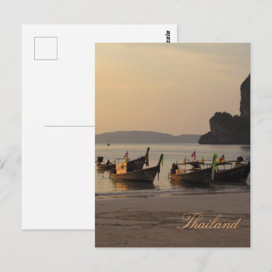タイの夕日 ポストカード (正面/裏面)