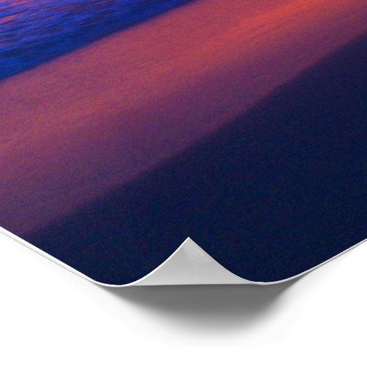 タイの夕日（大） ポスター (角)