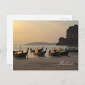 タイの夕焼け ポストカード (正面/裏面)