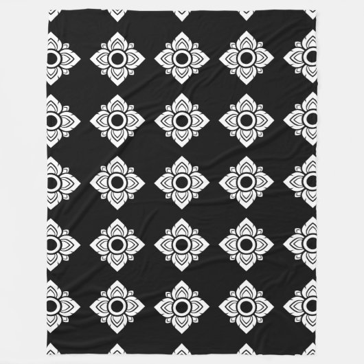 タイの大きな柄の毛布。 フリースブランケット (正面)