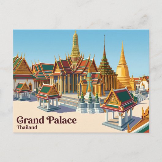 タイの大宮殿 ポストカード (正面)